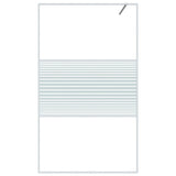 VidaXL Inloopdouchewand 115x195 cm transparant ESG-glas wit