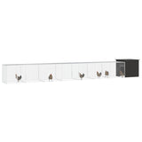 Vidaxl Poulet Coop 800x91x100 cm Anthracite en acier galvanisé -colore
