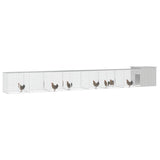 Vidaxl Chicken Coop 800x91x100 cm Gray en acier galvanisé