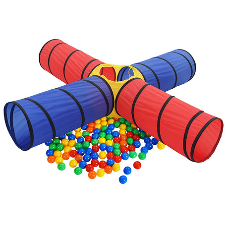 Vidaxl Children's Play Tunnel avec 250 balles multiples