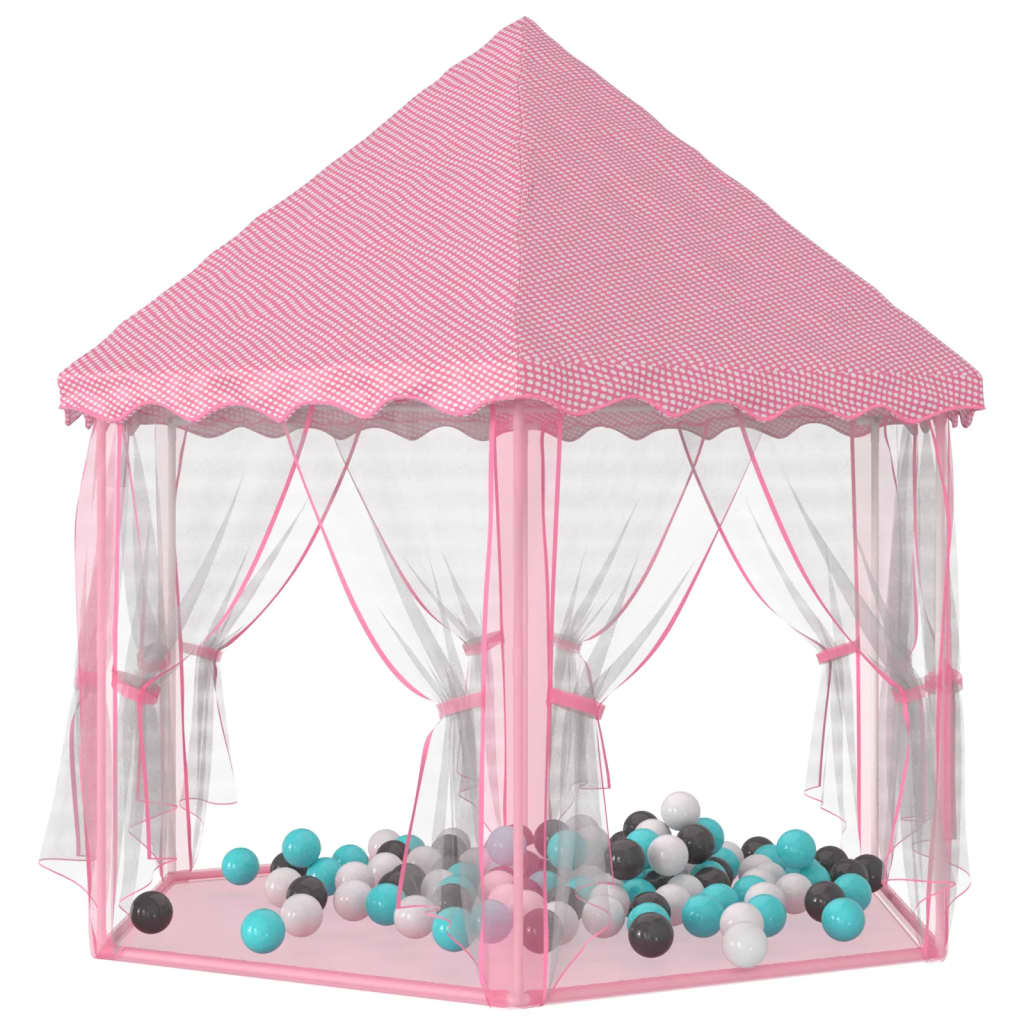 Vidaxl Princess Gioca Tenda con 250 palline 133x140 cm rosa