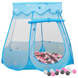 Vidaxl Tienda de juego para niños con 250 bolas 102x102x82 cm azul