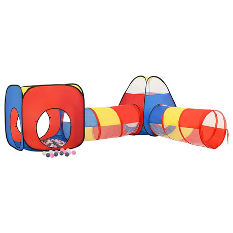 VidaXL tente de jeu pour enfants avec 250 balles 190x264x90 cm multicolore