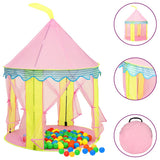 Vidaxl Children's Play Tent avec 250 balles 100x100x127 cm rose