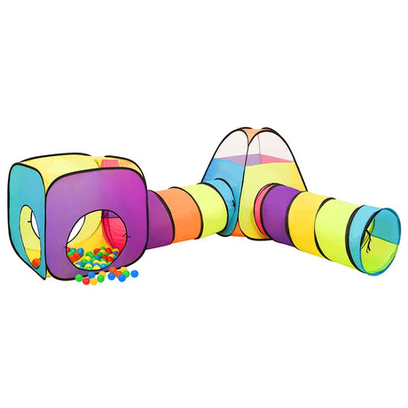VidaXL tente de jeu pour enfants avec 250 balles 190x264x90 cm multicolore