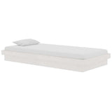 Vidaxl bedframe massief hout wit 90x190 cm