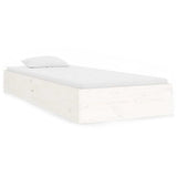 Vidaxl bedframe massief hout wit 90x190 cm