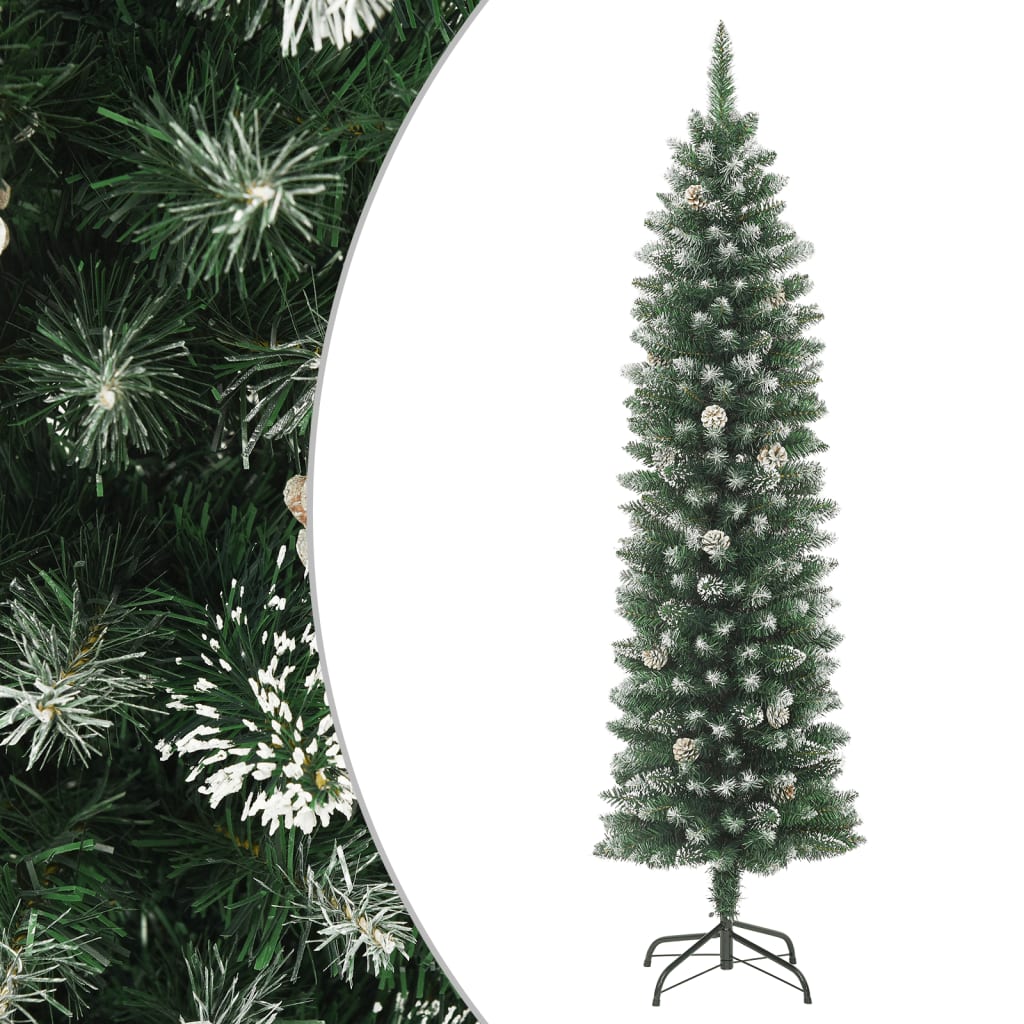 Vidaxx sapin de Noël artificiel étroit avec PVC standard 150 cm