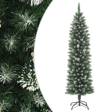 Vidaxx sapin de Noël artificiel étroit avec PVC standard 150 cm