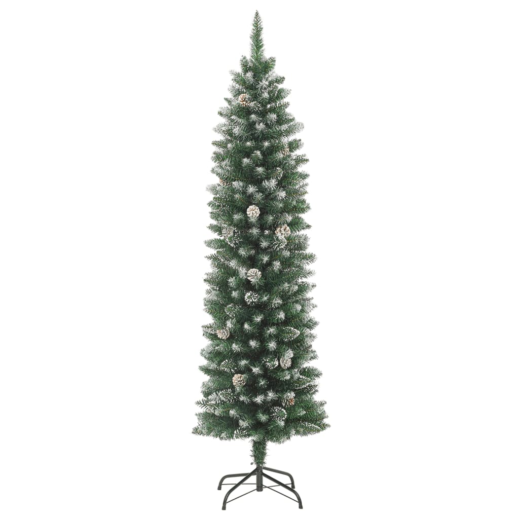 Vidaxx sapin de Noël artificiel étroit avec PVC standard 150 cm