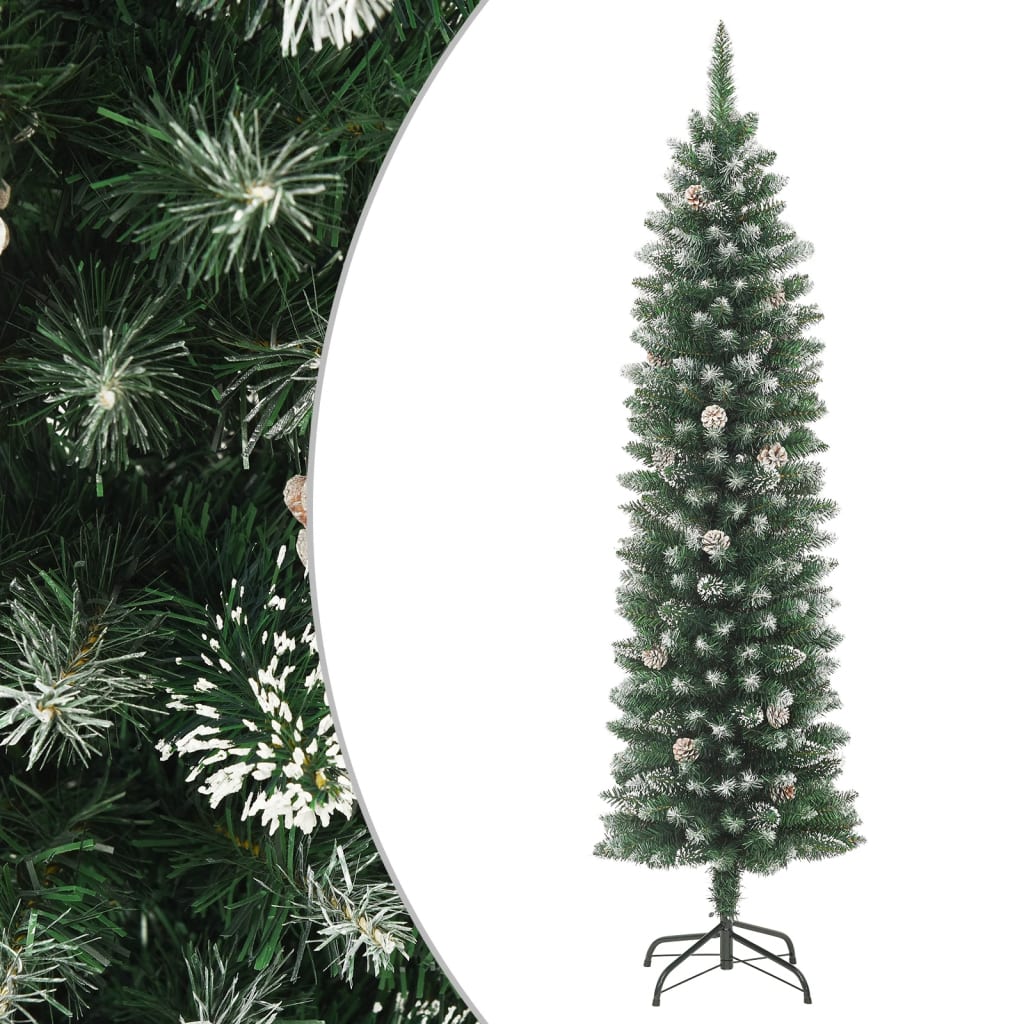 Vidaxl Kunstkerstboom smal med standard 240 cm PVC