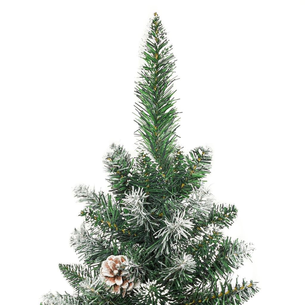 Vidaxl kunstkerstboom étroit avec du PVC standard de 240 cm