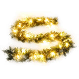 Vidaxl Christmas Garland z światłami LED 5.2 M PVC zielony