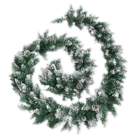 Vidaxl Garland de Noël avec lumières LED 5,2 m en PVC vert