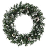 Vidaxl Couronne de Noël avec lumières LED 60 cm PVC vert