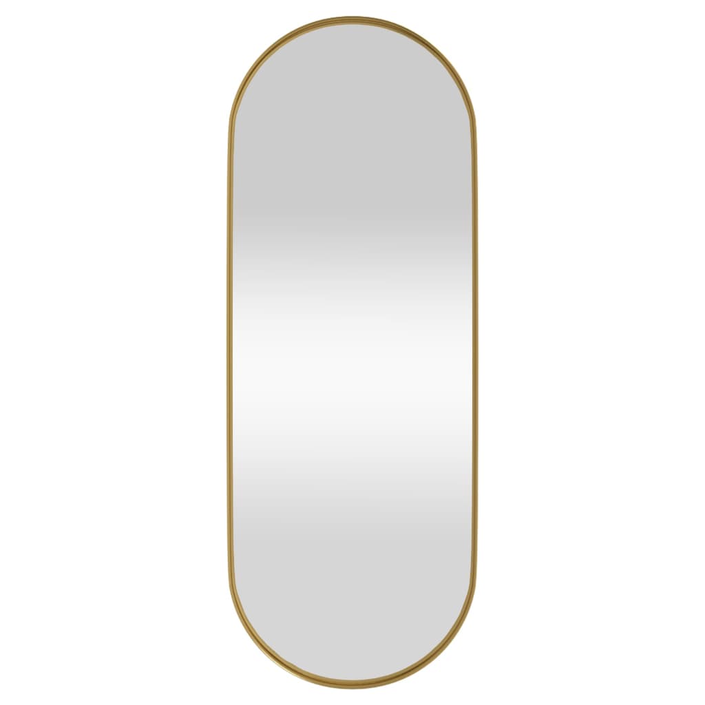 Vidaxl Mirror wall -mounted 15x40 cm oval gold colored