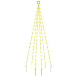 Vidaxl Flagpole Christmas Tree 108 LED White White 180 cm