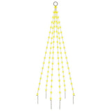 Vidaxl Flagpole Faire de Noël 108 LEDS blanc chaud 180 cm
