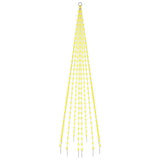 Vidaxl Flagpole Árbol de Navidad 310 LED White White 300 cm