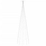 Vidaxl Flagôle arbre de Noël 310 LEDS blanc chaud 300 cm