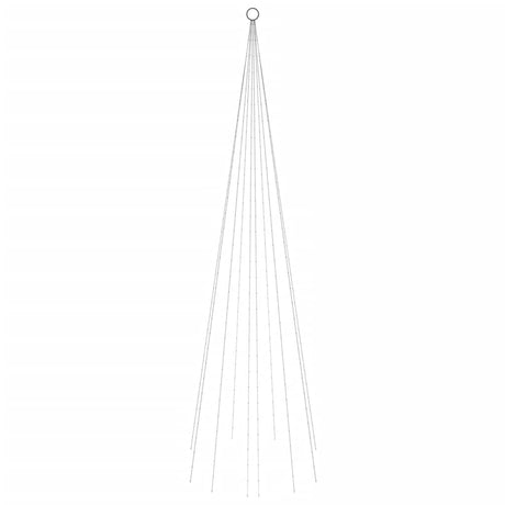 Vidaxl Flagôle arbre de Noël 310 LEDS blanc chaud 300 cm