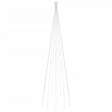 VIDAXL VLAGGenmast Weihnachtsbaum 310 LEDs mehrfarbig 300 cm