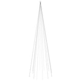 Vidaxl Flagpole Trele de Noël 732 LEDS bleu 500 cm