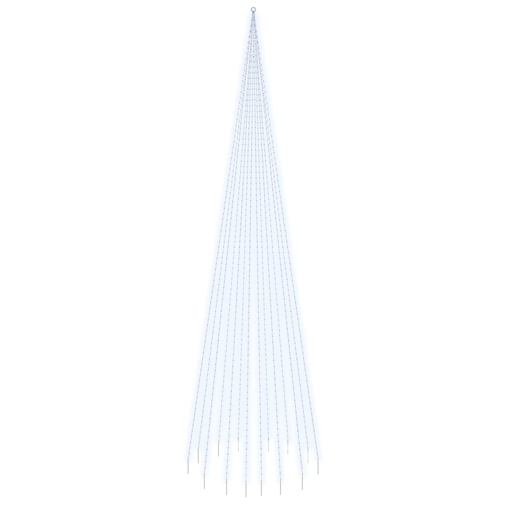 Vidaxl Flagpole S TEPLE 1134 LEDS Cold White 800 cm