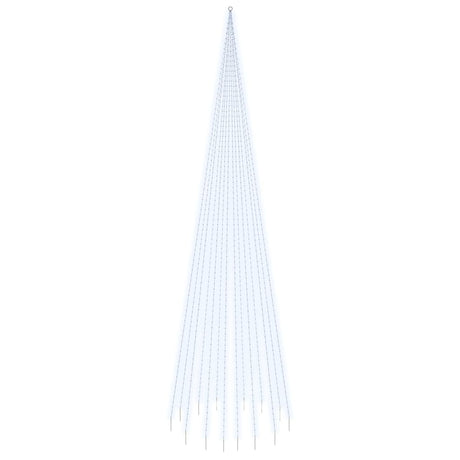 Vidaxl Flagpole S TEPLE 1134 LEDS Cold White 800 cm