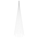 Vidaxl Flagpole Trele de Noël 1134 LEDS bleu 800 cm