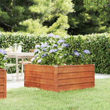 Vidaxl Planter surélevé 100x100x45 cm Corten Steel Rusty