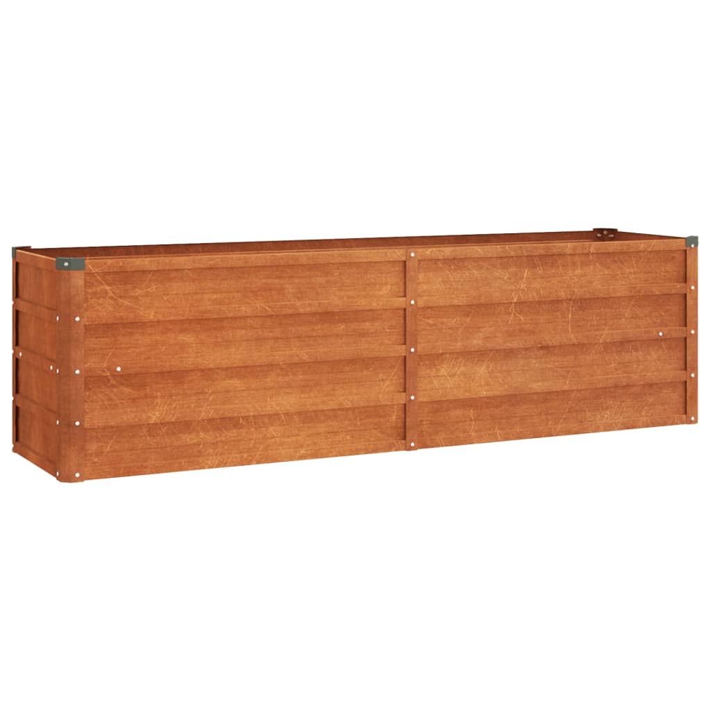 Vidaxl Planter hevet 160x40x45 cm Corten stål rusten