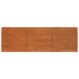 Vidaxl Sadzarka podniesiona 240x40x77 cm Corten Steel Rusty