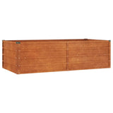 Vidaxl Planter hevet 160x80x45 cm Corten stål rusten