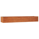 Planteur vidaxl inséré 320x80x45 cm Corten Steel rouillé