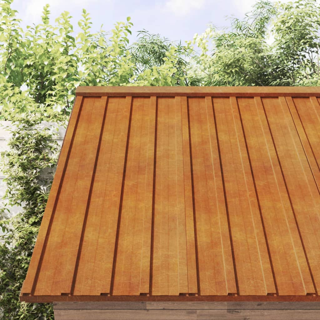VidaXL panneaux de toit 36 pcs 60x44 cm acier corten rouillé