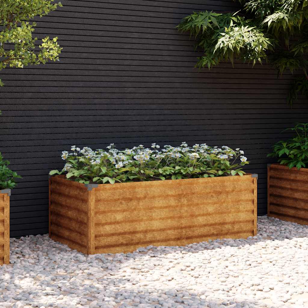 Plateau de jardin surélevé Vidaxl 100x50x36 cm en acier