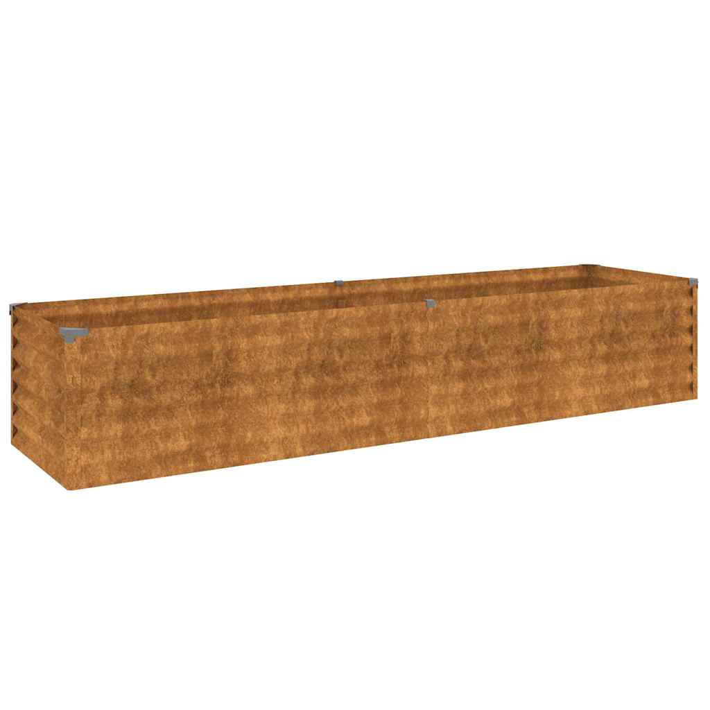 Vidaxx bac de jardin surélevé 194x50x36 cm acier corten