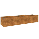 Vidaxx bac de jardin surélevé 194x50x36 cm acier corten