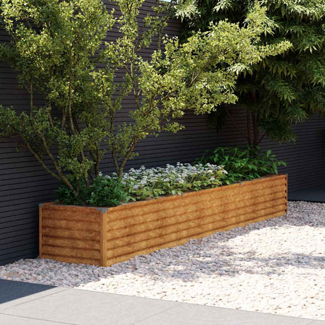 Vidaxx bac de jardin surélevé 291x50x36 cm acier corten