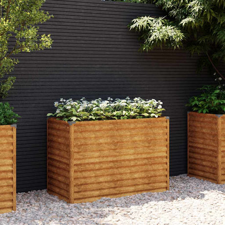 Vidaxx bac de jardin surélevé 100x50x69 cm acier corten