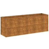 Vidaxl Planter élevé 196x50x69 cm Cortenstaal