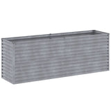 Vidaxl Planter élevé 196x50x69 cm Cortenstaal