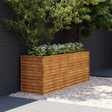 Vidaxl Planter élevé 196x50x69 cm Cortenstaal
