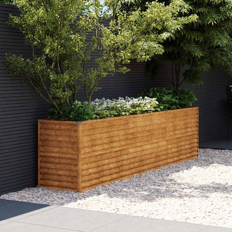 Vidaxx bac de jardin surélevé 291x50x69 cm acier corten