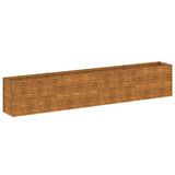 Vidaxx bac de jardin surélevé 385x50x69 cm acier corten