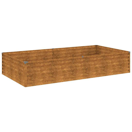 VidaXL jardinière surélevée 195x100x36 cm acier corten