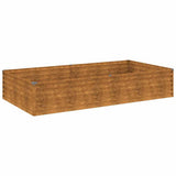 VidaXL jardinière surélevée 195x100x36 cm acier corten