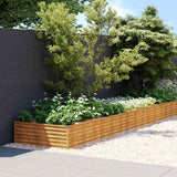 Vidaxl Planter a augmenté 579x100x36 cm Cortenstaal