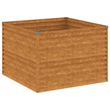 Vidaxl Planter surélevé 100x100x69 cm Cortenstaal